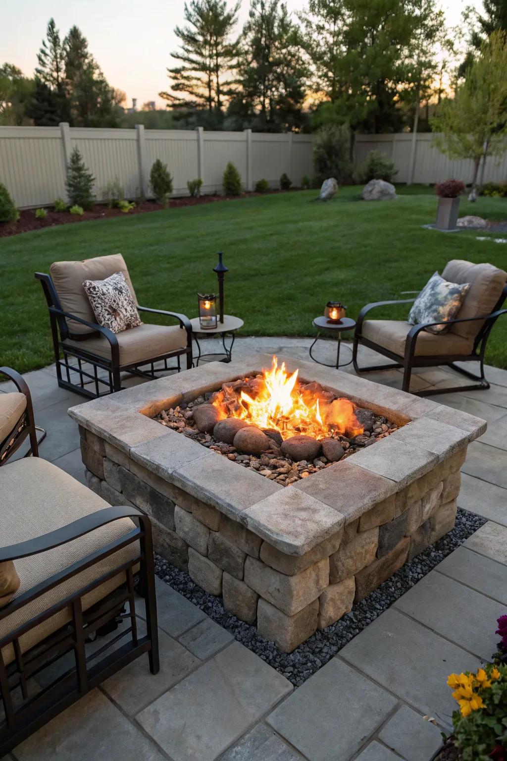Customize your outdoor space with a DIY propane fire pit project.