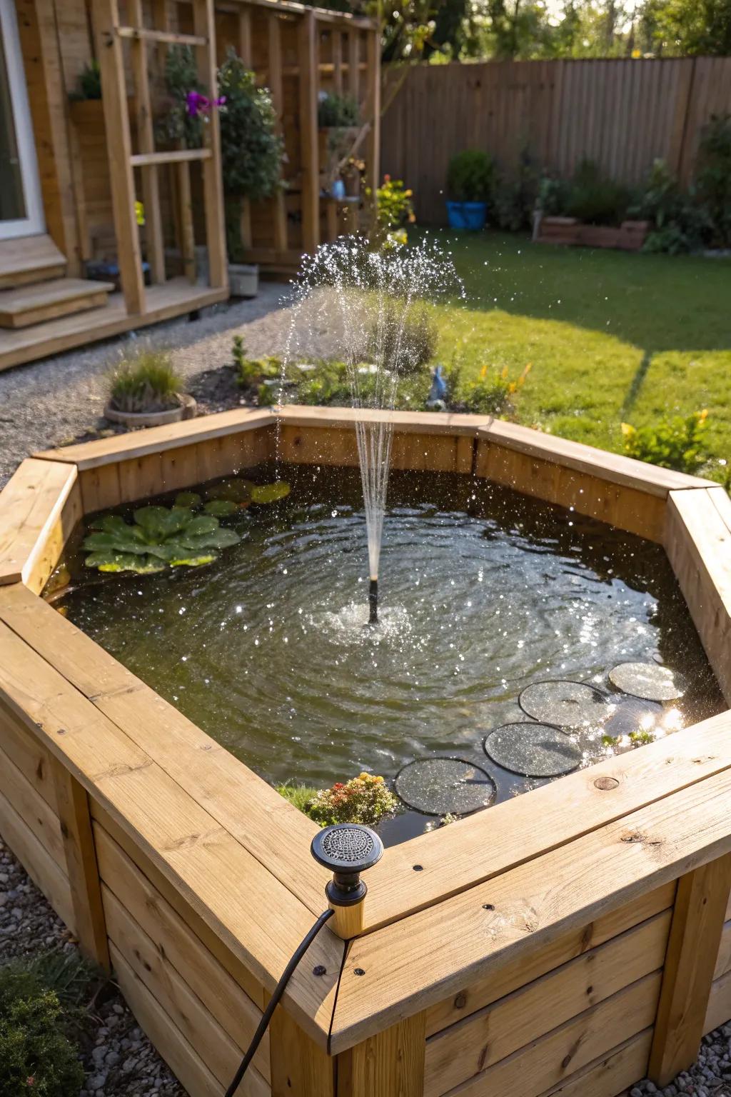 Eco-friendly and elegant, solar-powered features add charm.