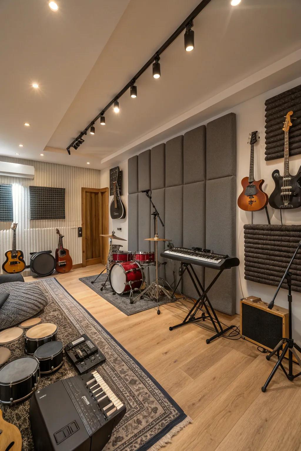 A music zone for creative and relaxing jam sessions.