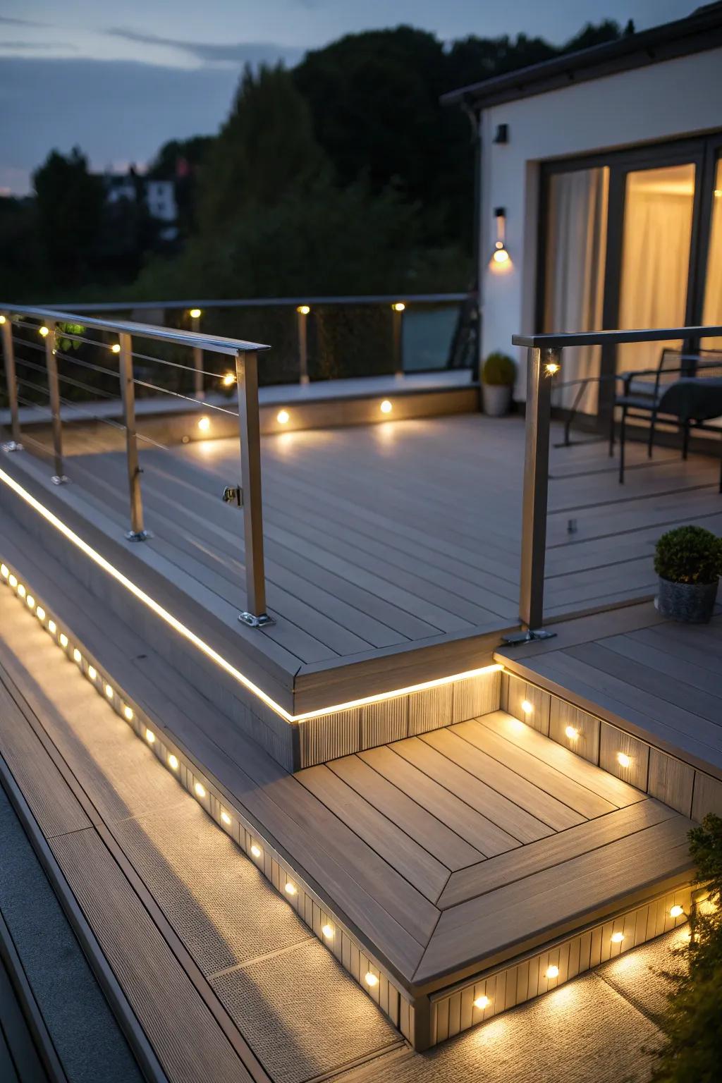 Elevate your veranda through imaginative illumination.