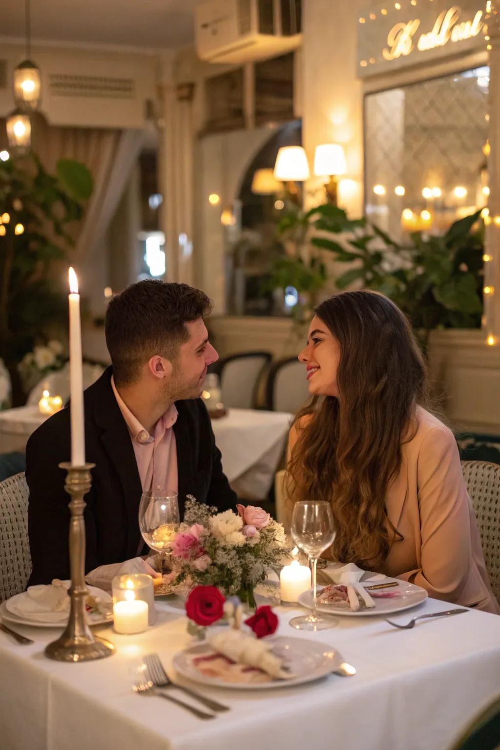 Revisit the place where it all began by re-enacting your first date.