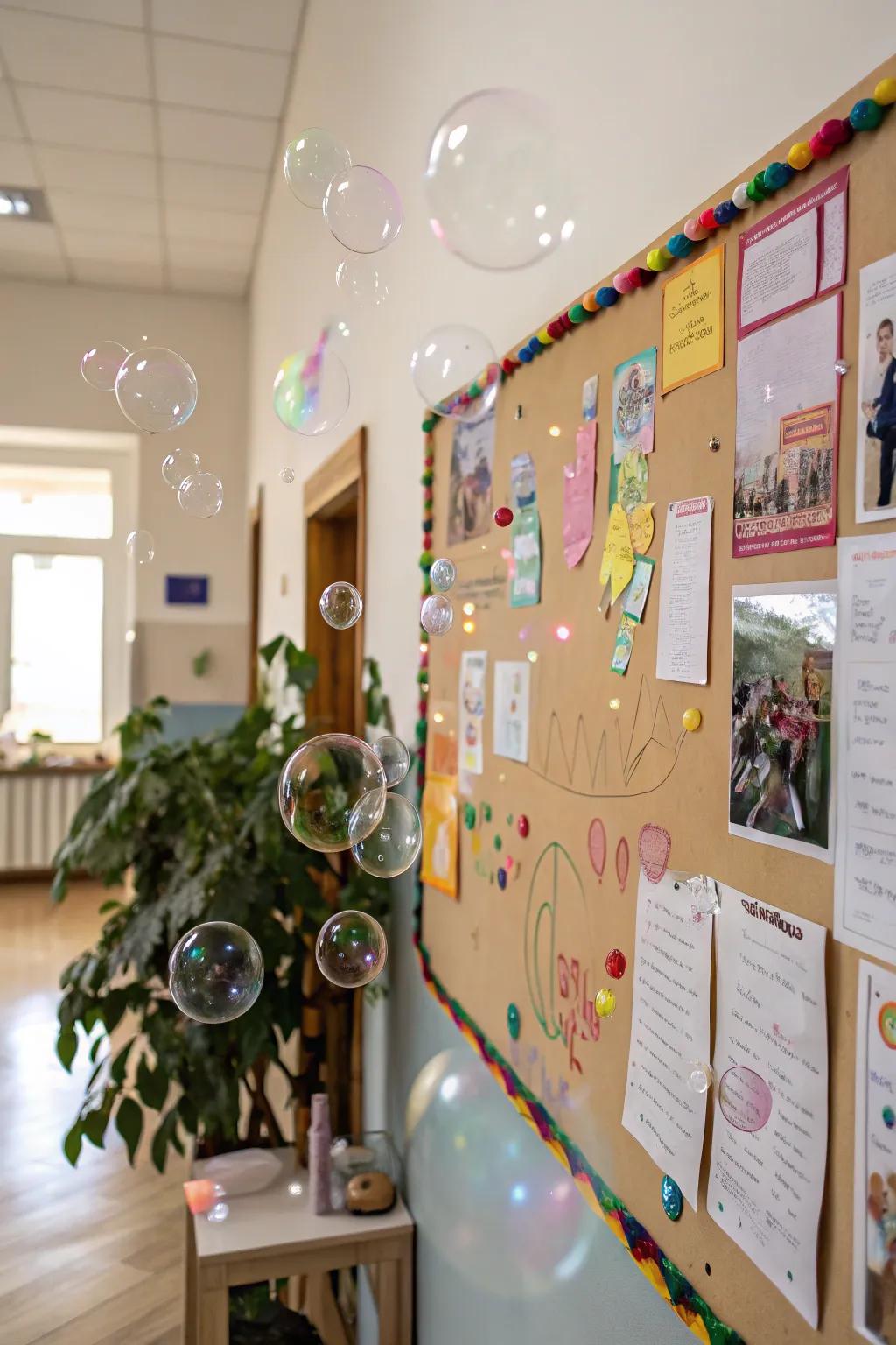 Bring a playful touch with a bubble-themed extravaganza.