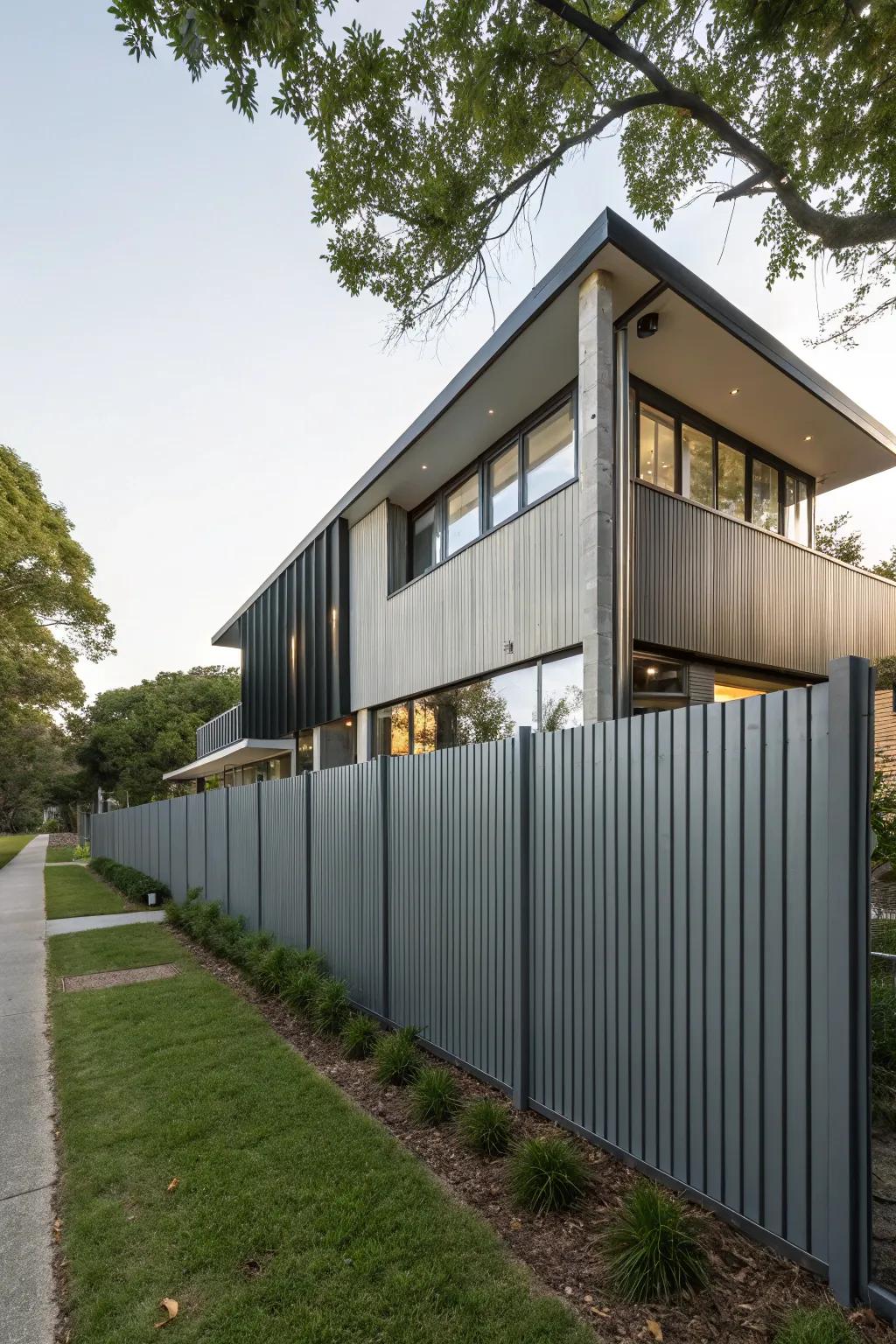 Height variations add dynamic interest to your fence line.