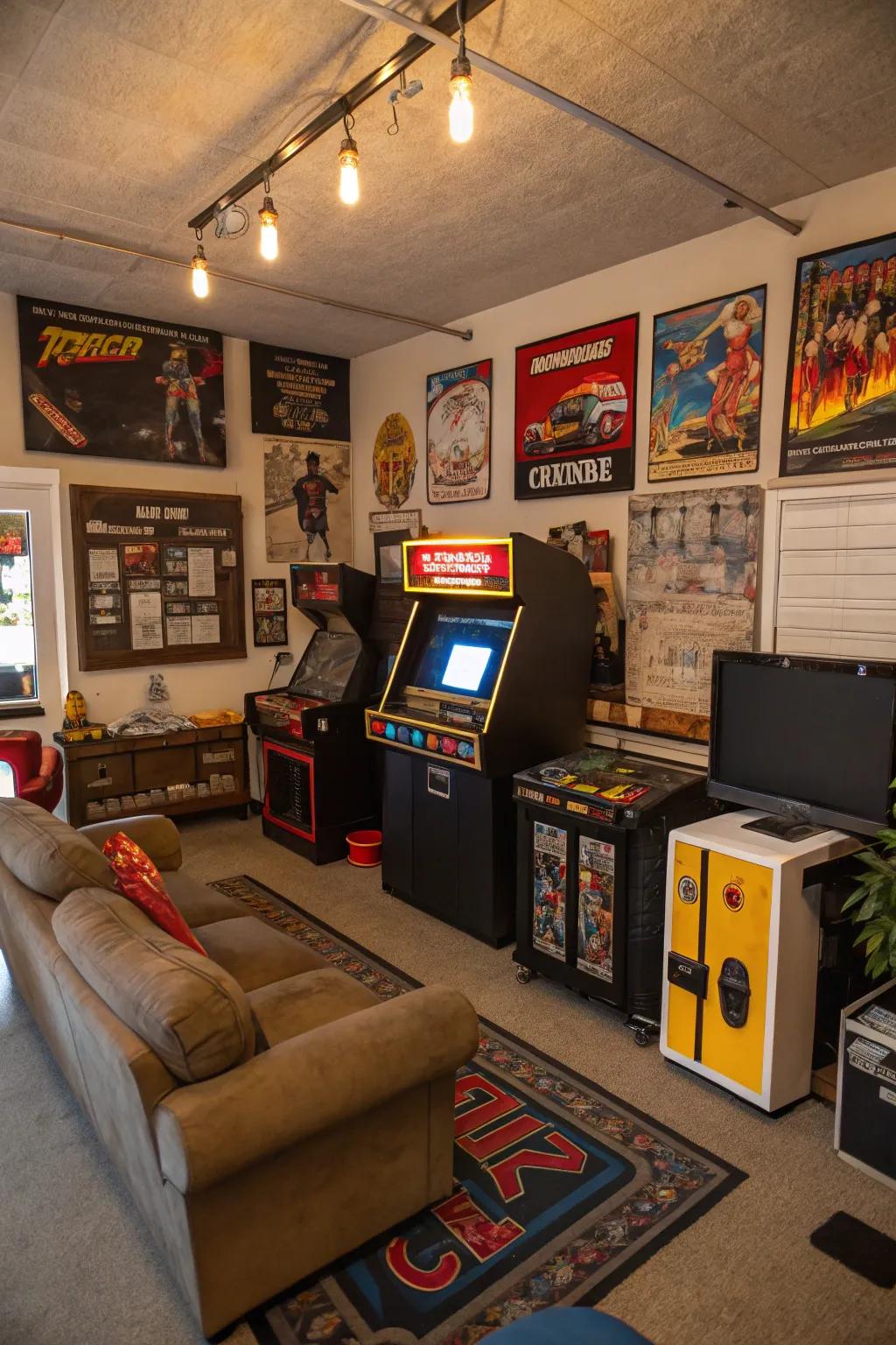 Bring nostalgia with an arcade machine.