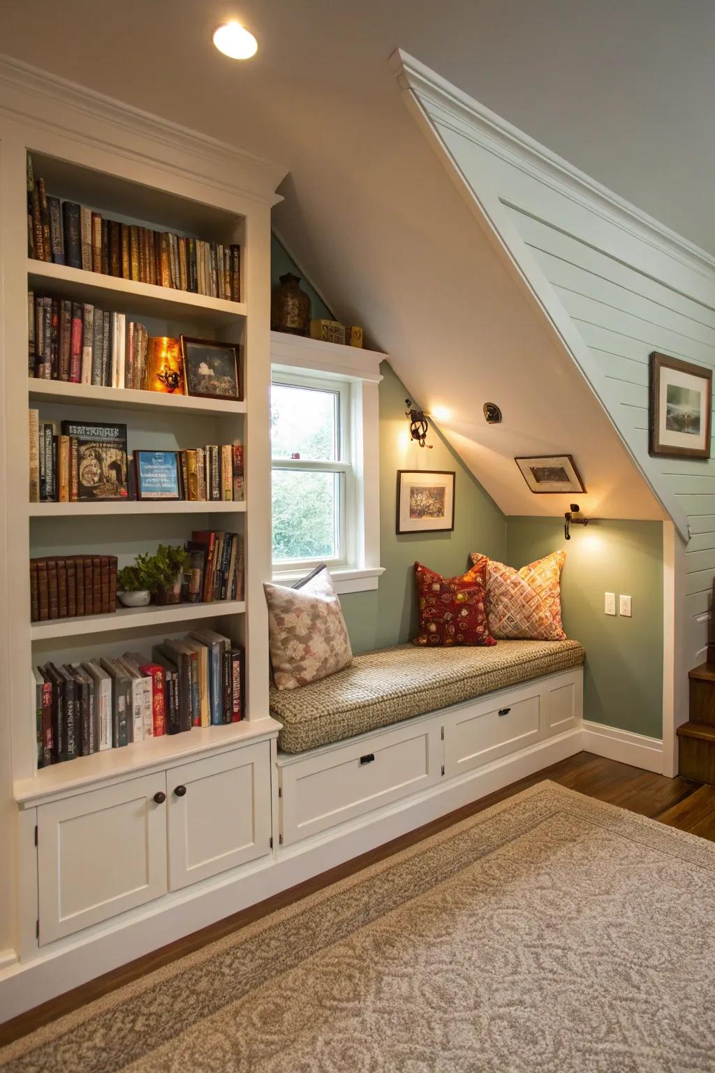 Combine comfort and storage with built-in seating solutions.