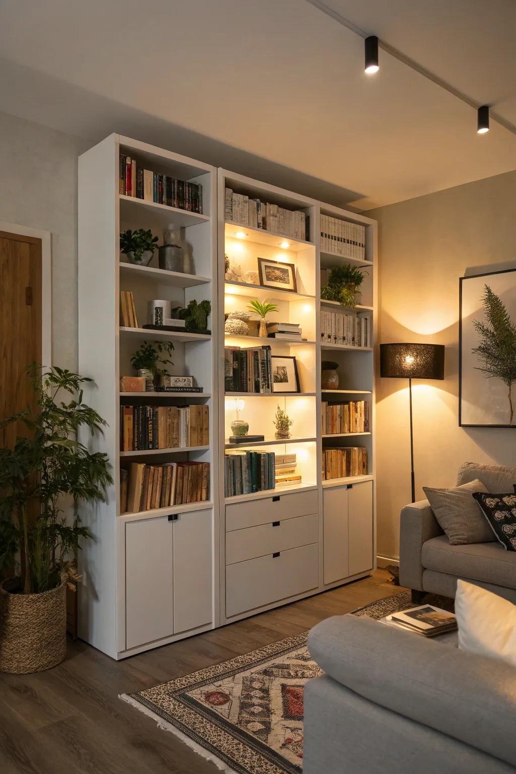 Using the space up high helps you get the most out of your room.