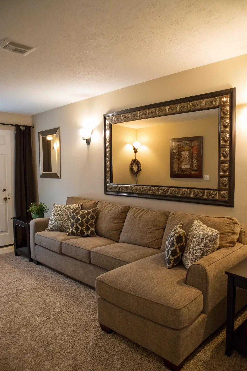 Reflectors bounce light to expand the visual area.