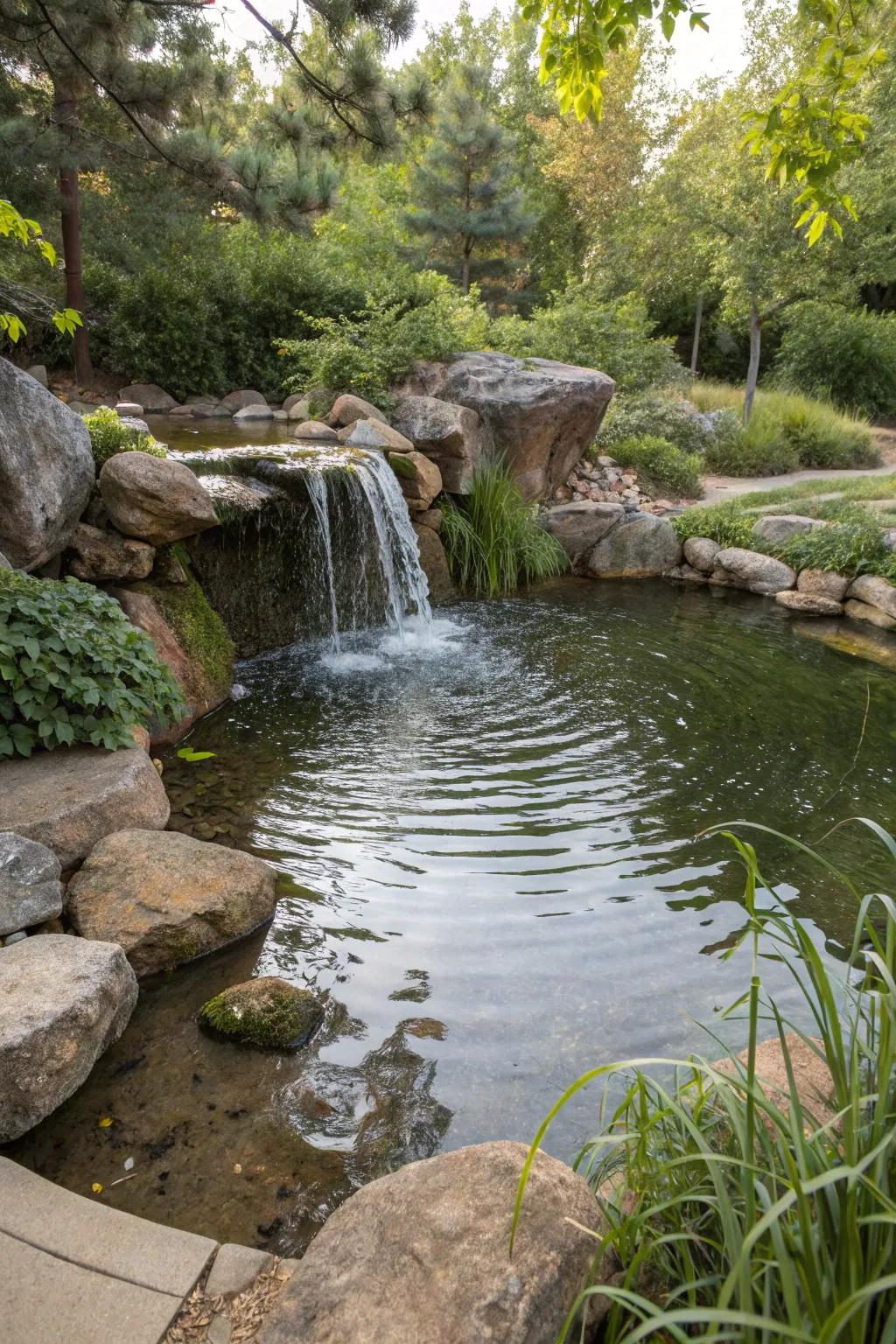 A scaled mountain brook brings natural tranquility upon your space.