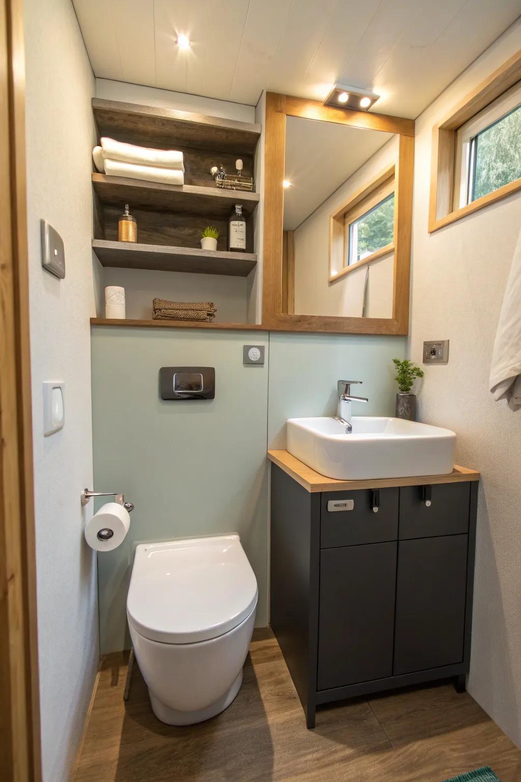Multiuse furnishings maximize utility and style.