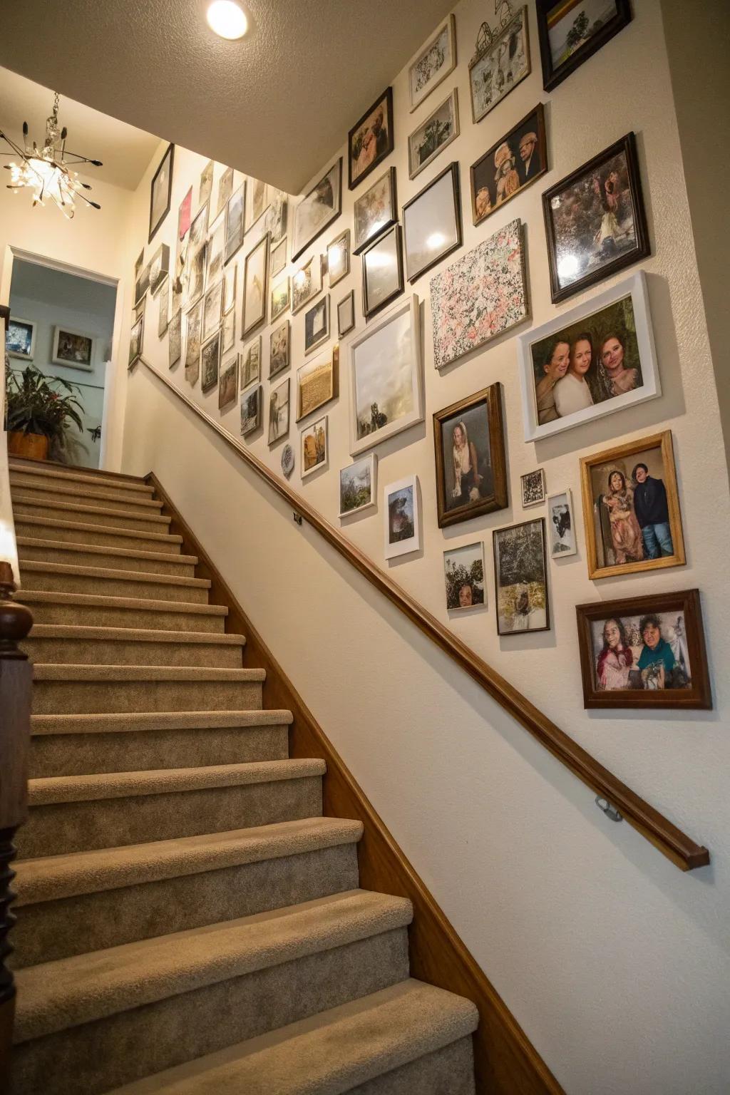 A photo arrangement shares cherished memories.