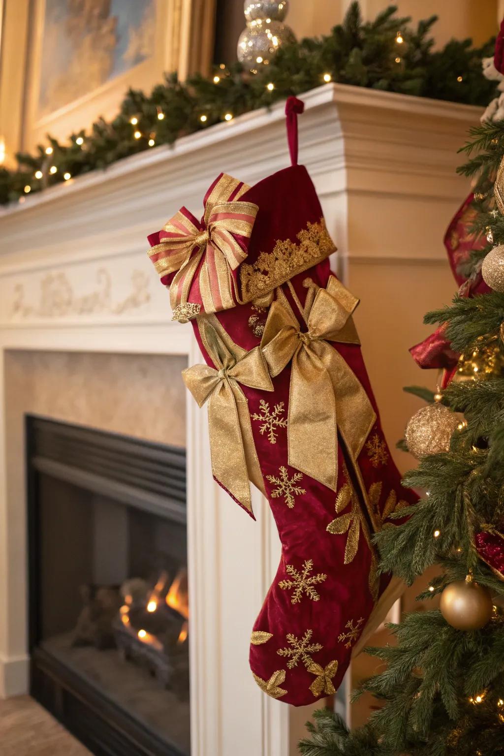 Knots and strips inject a graceful detail.