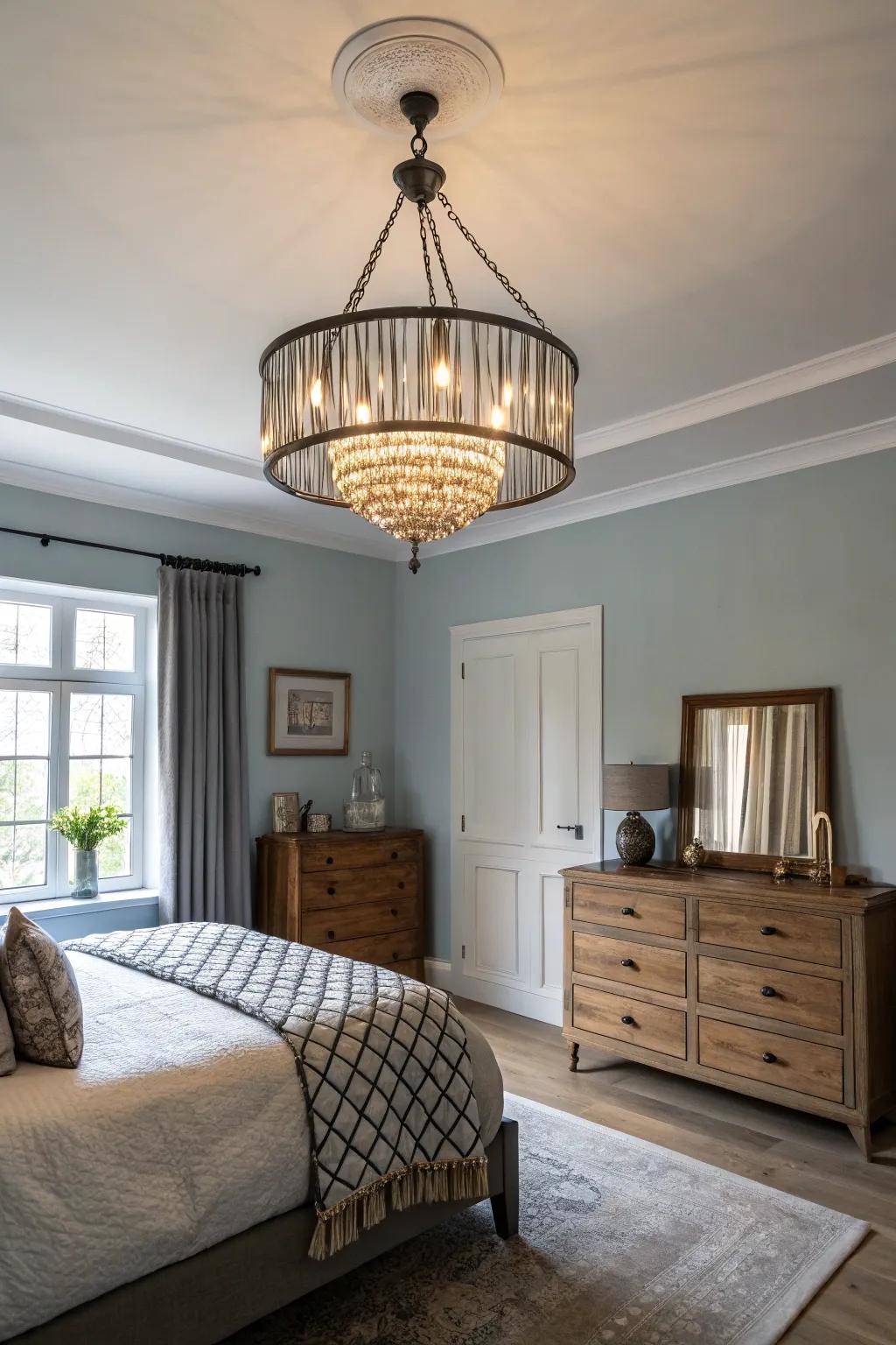 Illuminate your space with a statement ceiling fixture.