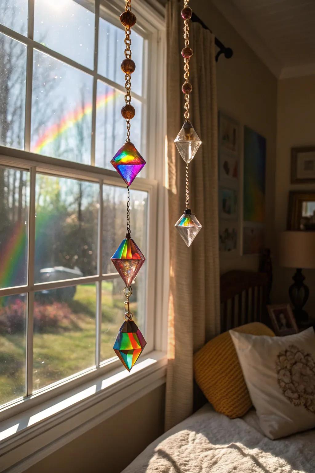 Serene patterns with refractor prisms.