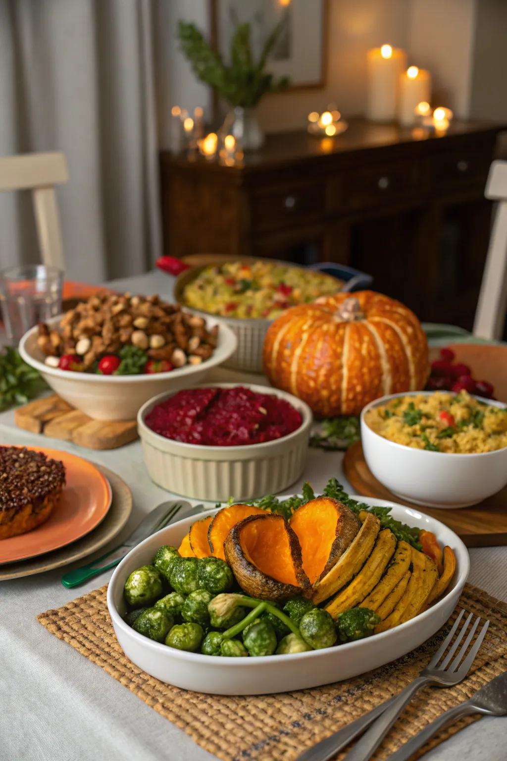 A plant-based banquet that showcases the tastes of the season.