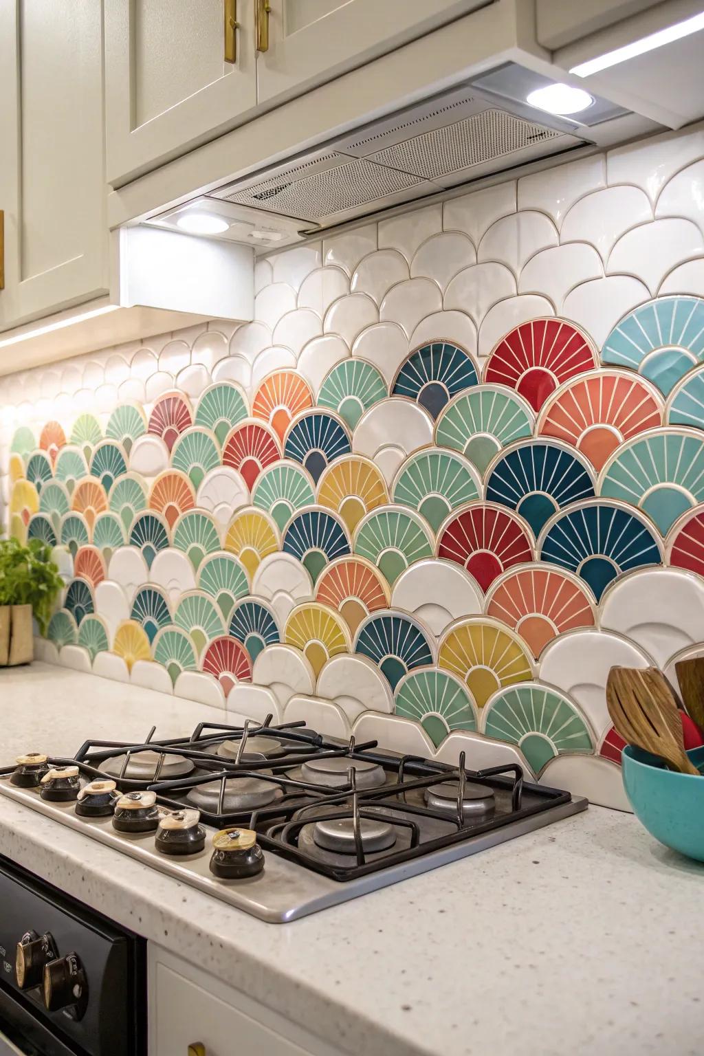 Add personality with tiles in charming shapes.