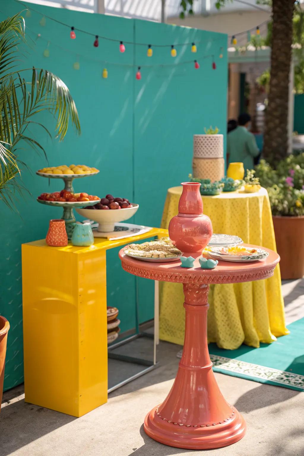 Draw attention by elevating hero products. <strong><em>🏆 #ProductSpotlight #VendorTable</em></strong>&rdquo; loading=&rdquo;lazy&rdquo; class=&rdquo;pimg&rdquo;>
	</picture><figcaption>Draw attention by elevating hero products. <strong><em>🏆 #ProductSpotlight #VendorTable</em></strong></figcaption></figure>
<p>Using elevated displays helps present best sellers or new items.</p>
<h3>Consider these options:</h3>
<ul class=