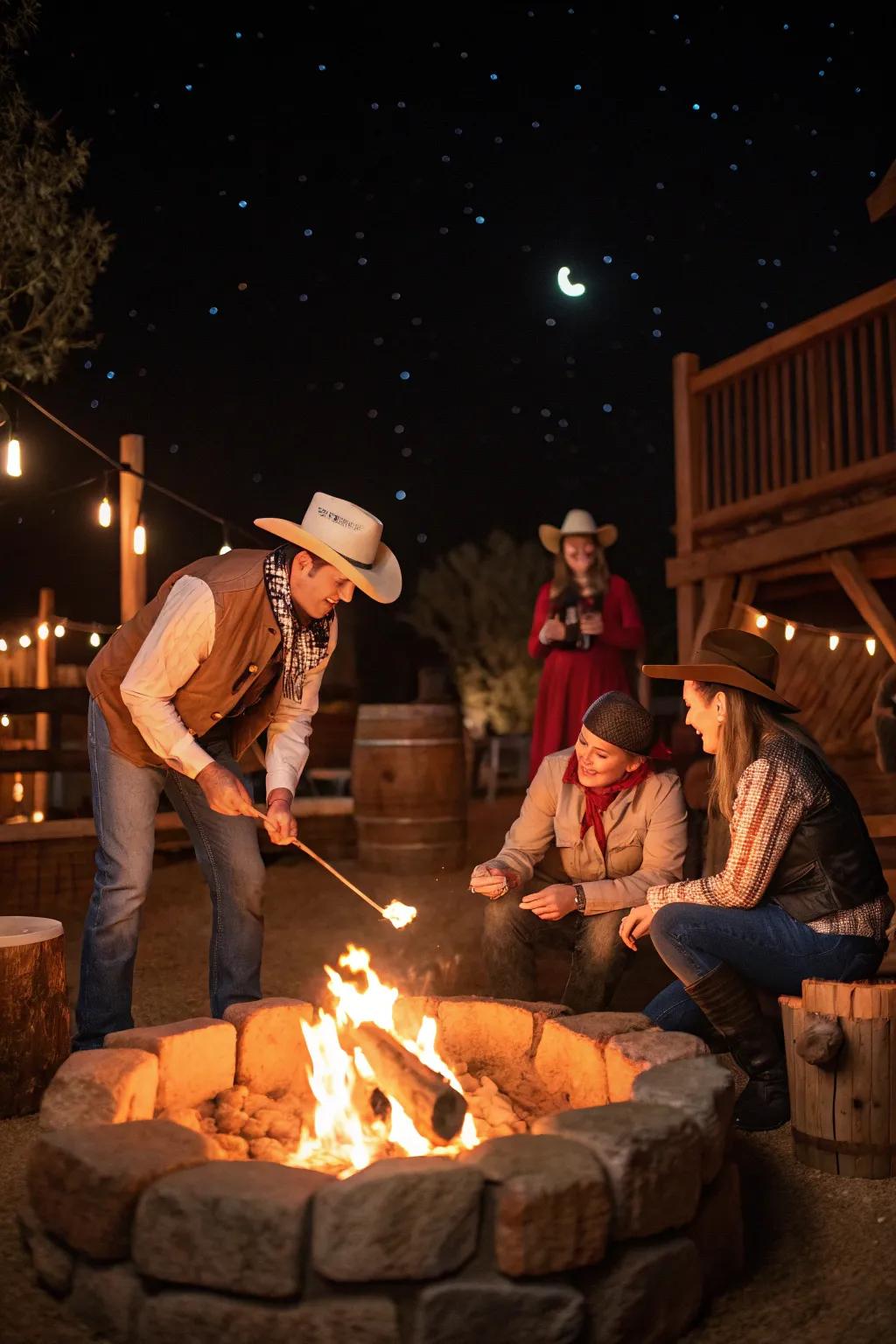 A bonfire with s'mores is the perfect party finale.