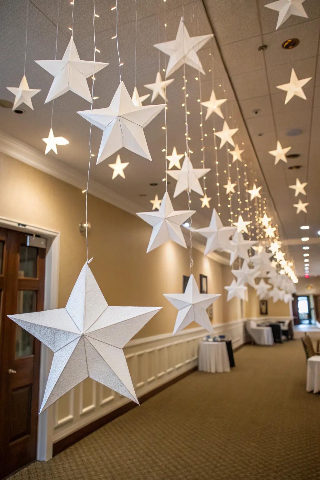 Celestial bodies that usher the skies indoors.