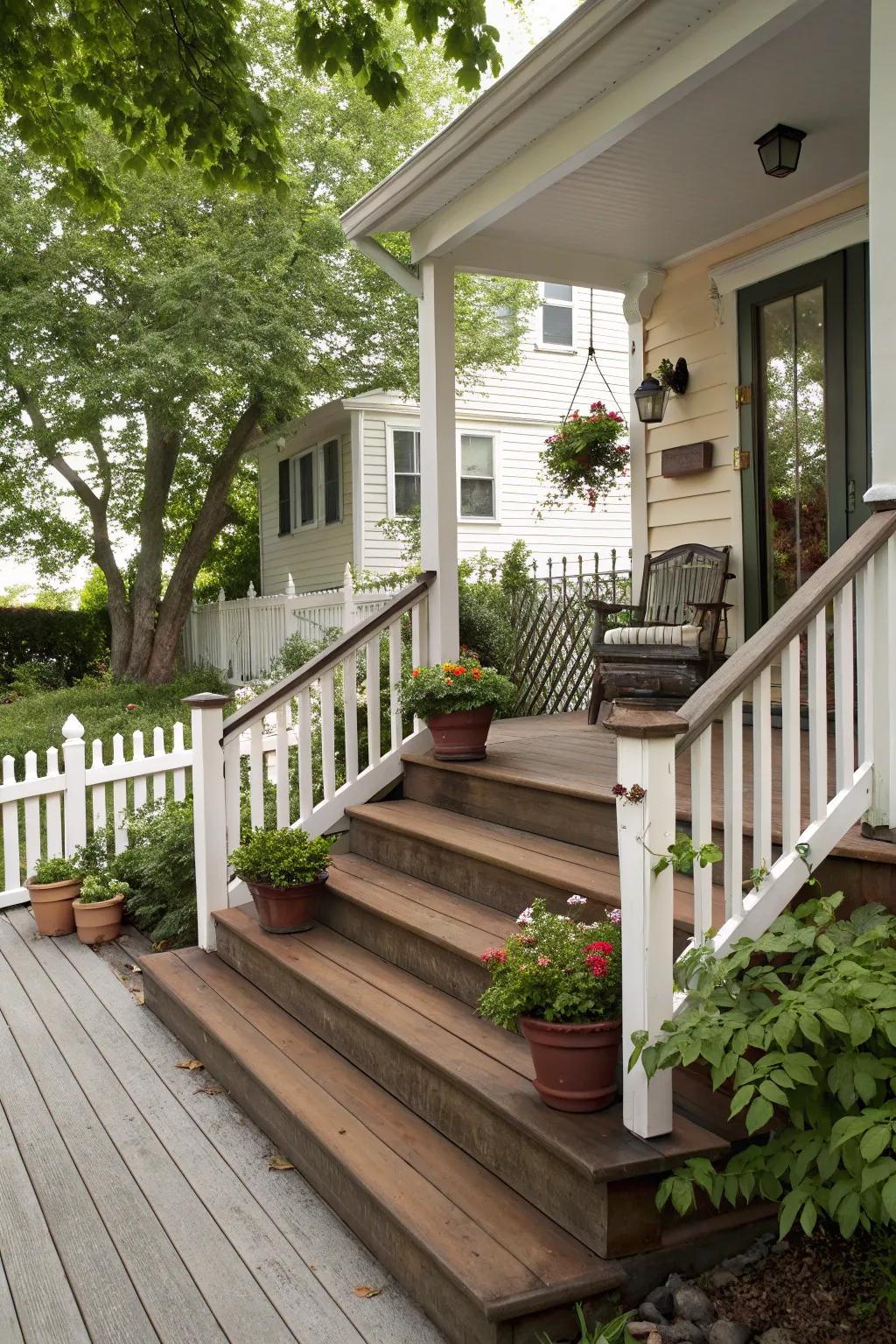 Platforms enhance the look and add function.