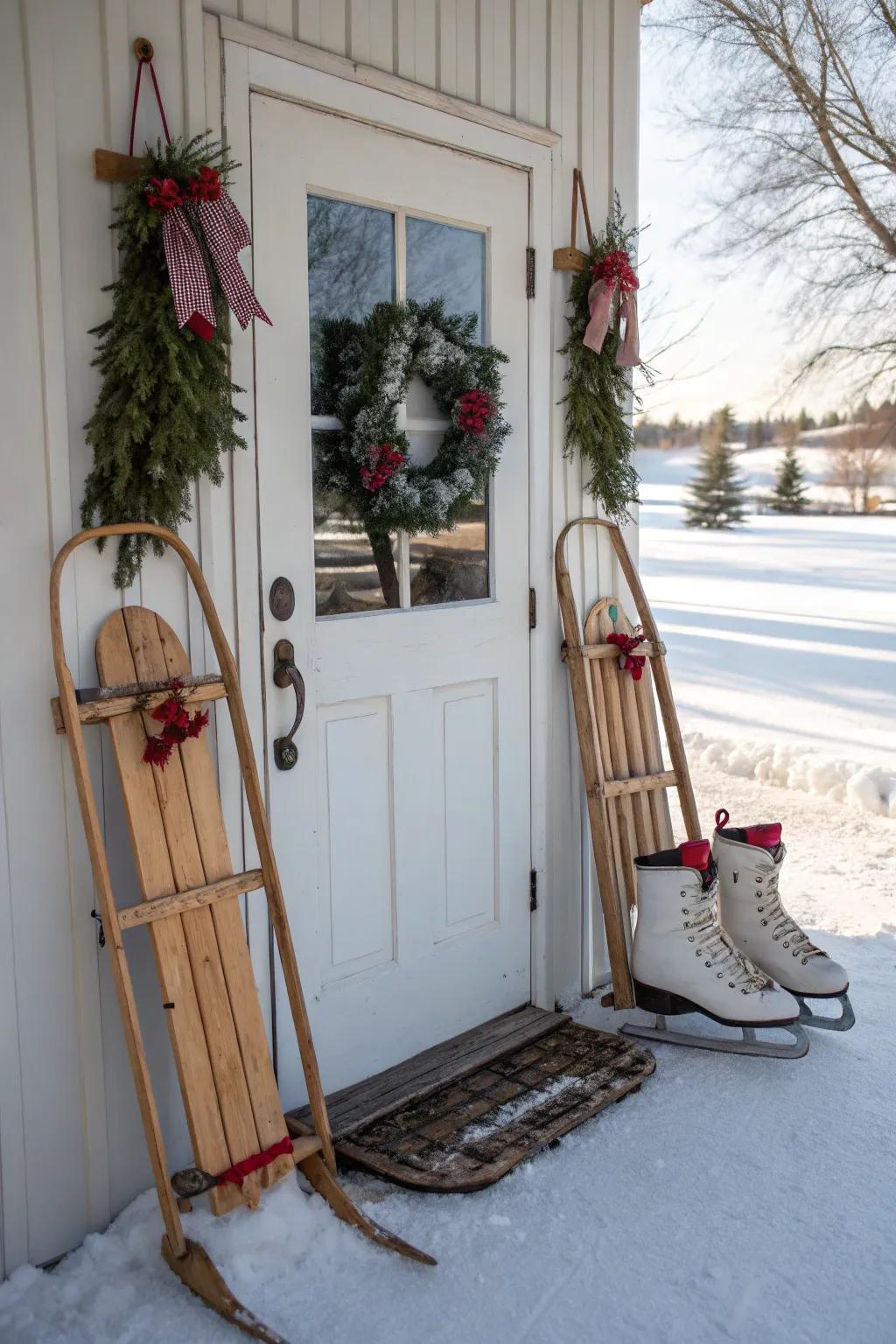 Retro elements recount a tale of winter's past.