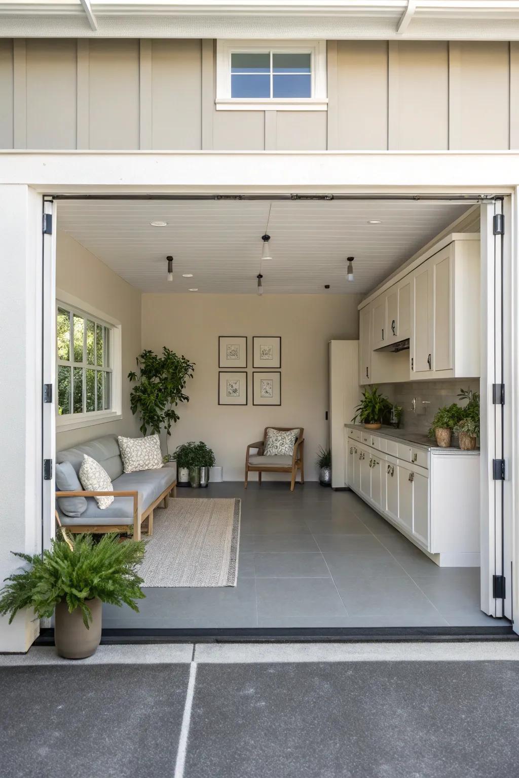 Discover clarity and comfort through basic design implemented across dedicated tranquil zones within garages.