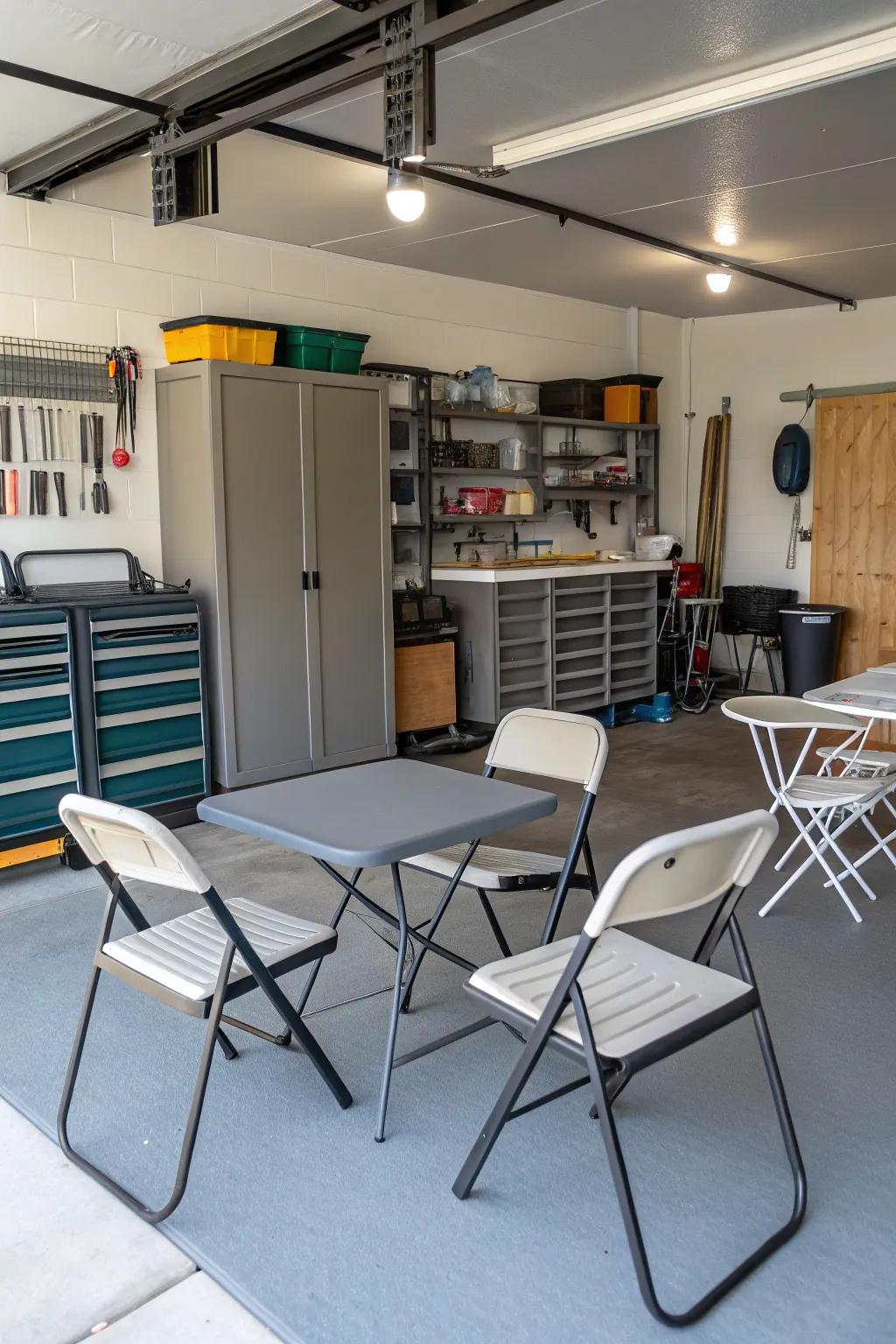 Furniture that is flexible can be used for any event.