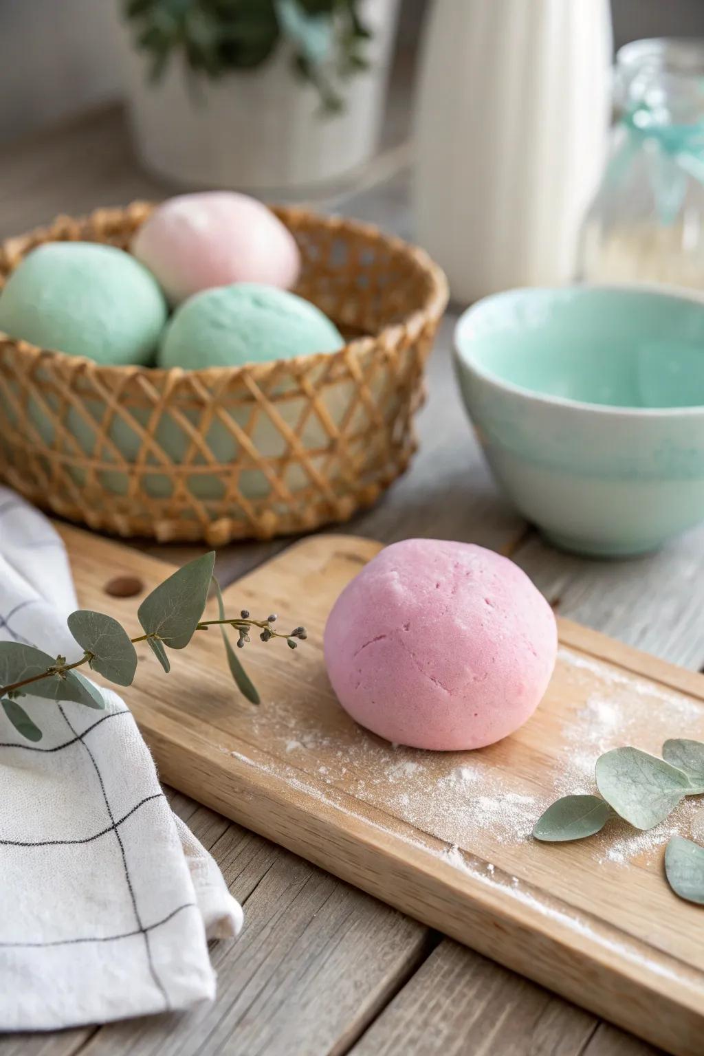 Crafting joy in every squish - explore the simplicity of homemade playdough.
