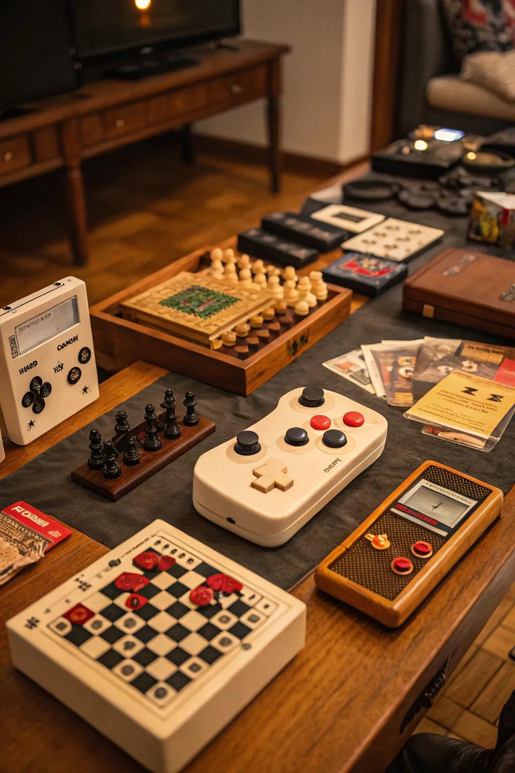 A vintage game night brings nostalgia and fun to the birthday celebration.