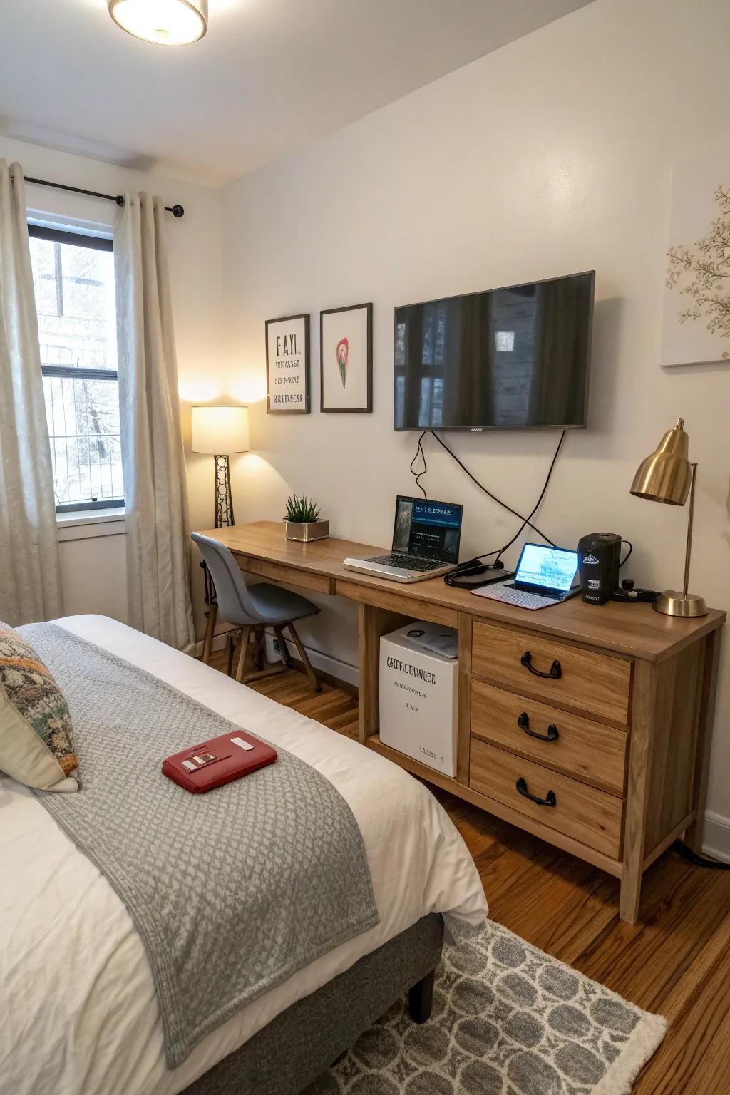 Tech-friendly features are essential in modern Airbnb bedrooms.