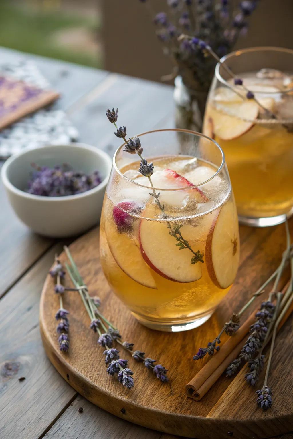 Violet injects a floral elegance to cider blend.