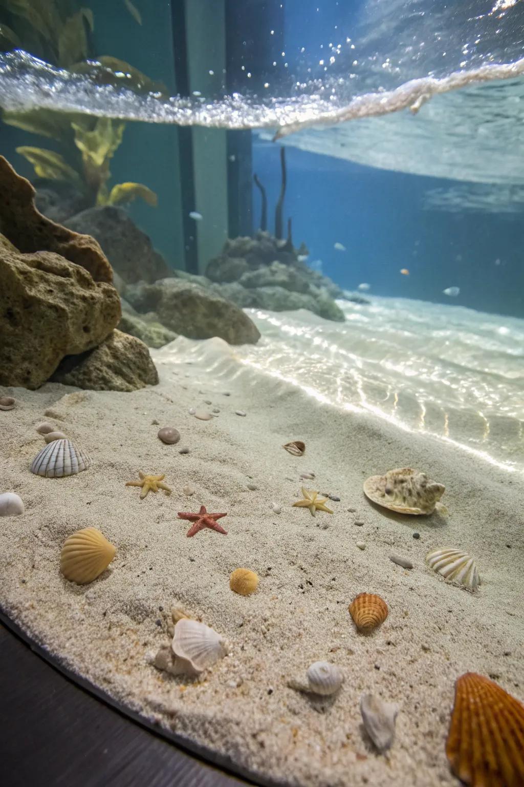 A coastline habitat aquarium delivers the ocean’s calming rhythms into your residence.