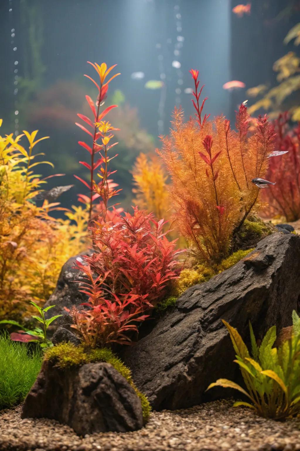 Celebrate the seasons through evolving aquascape designs.