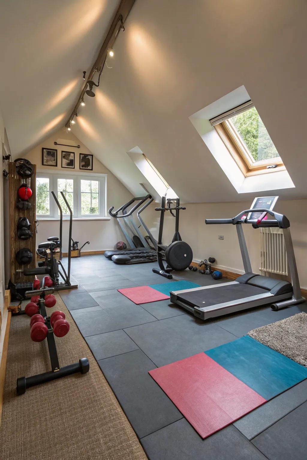 A well-planned layout enhances workout effectiveness and safety.
