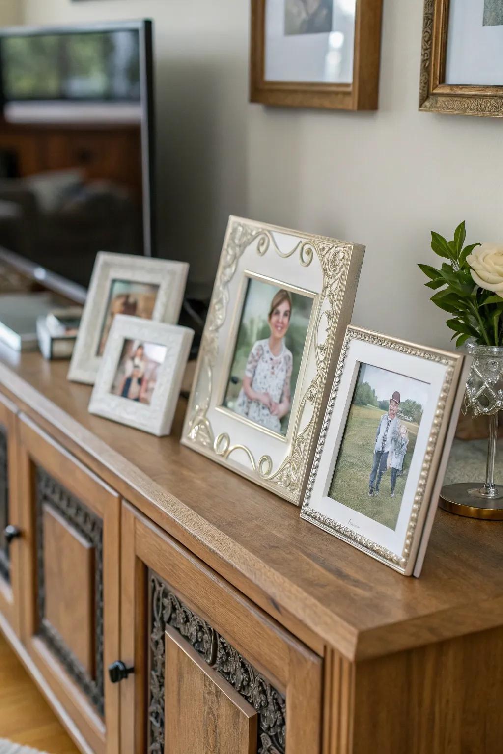 Diminutive image displays capture treasured memories.