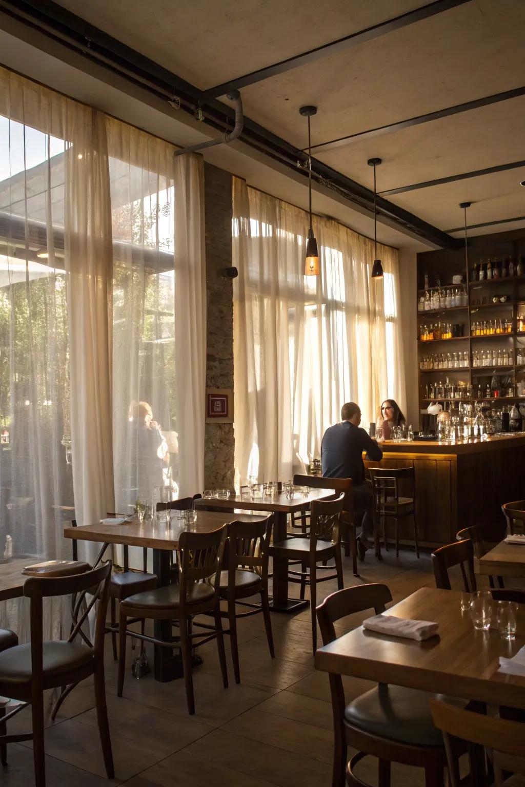 Natural light delivers coziness and openness.