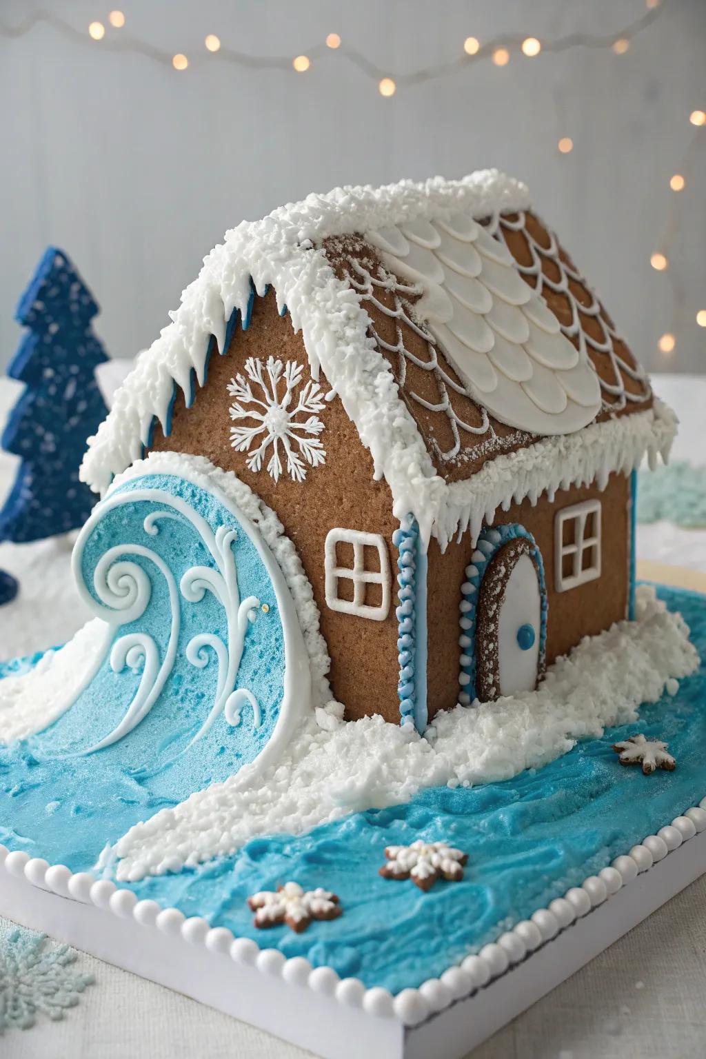 White frosting undulation apexes append veracity to the oceanic panorama.