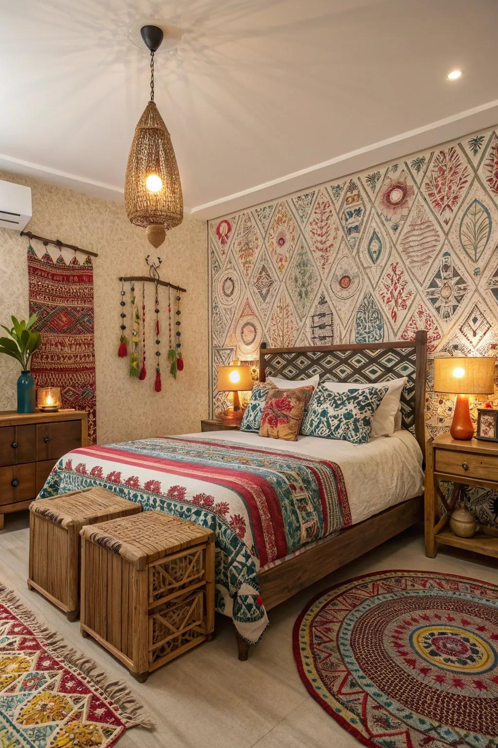Ethnic prints introduce substantial cultural magnitude.