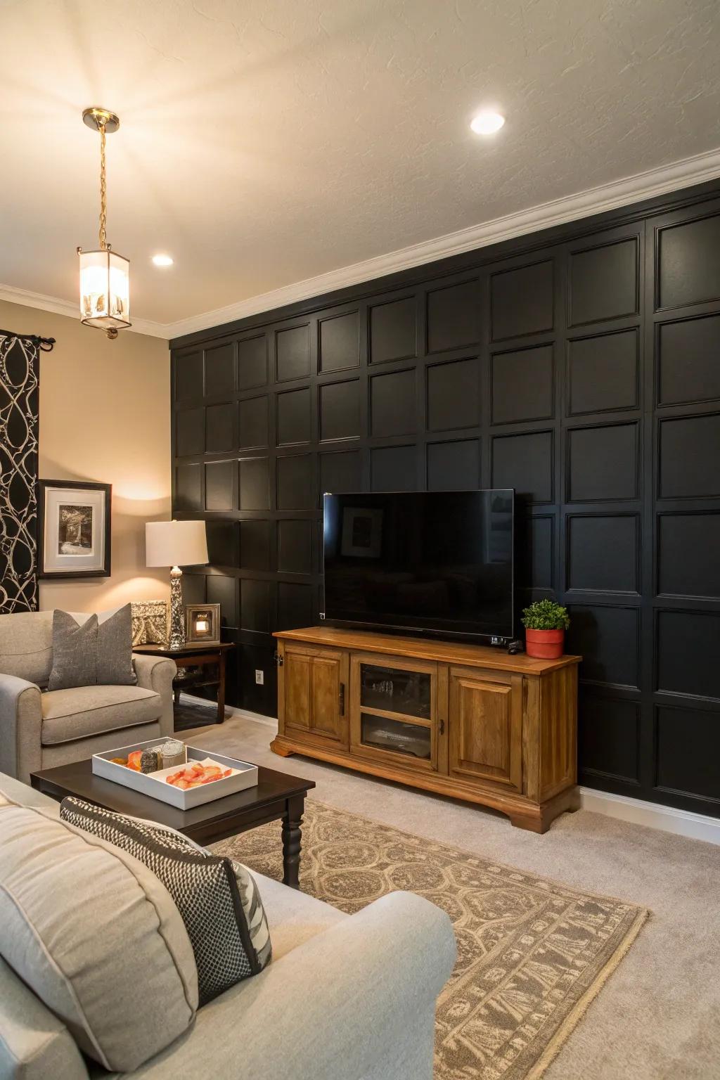 Panels spanning from floor-to-ceiling compose a unified and grand aesthetic.