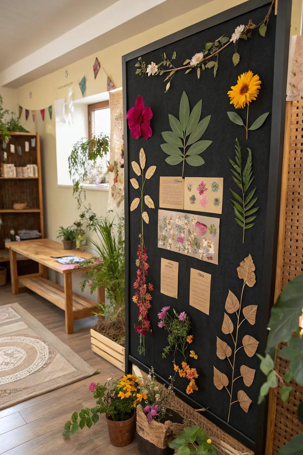 Bring the beauty of the natural world inside with a nature-inspired memo board.
