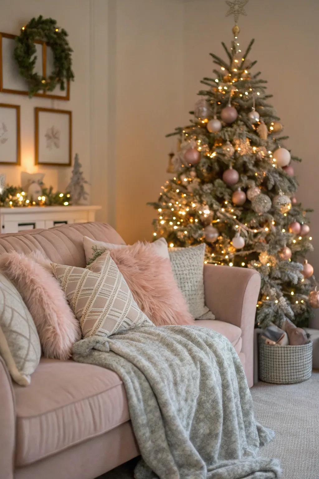 Cozy decor fashions a cohesive, stylish retreat.