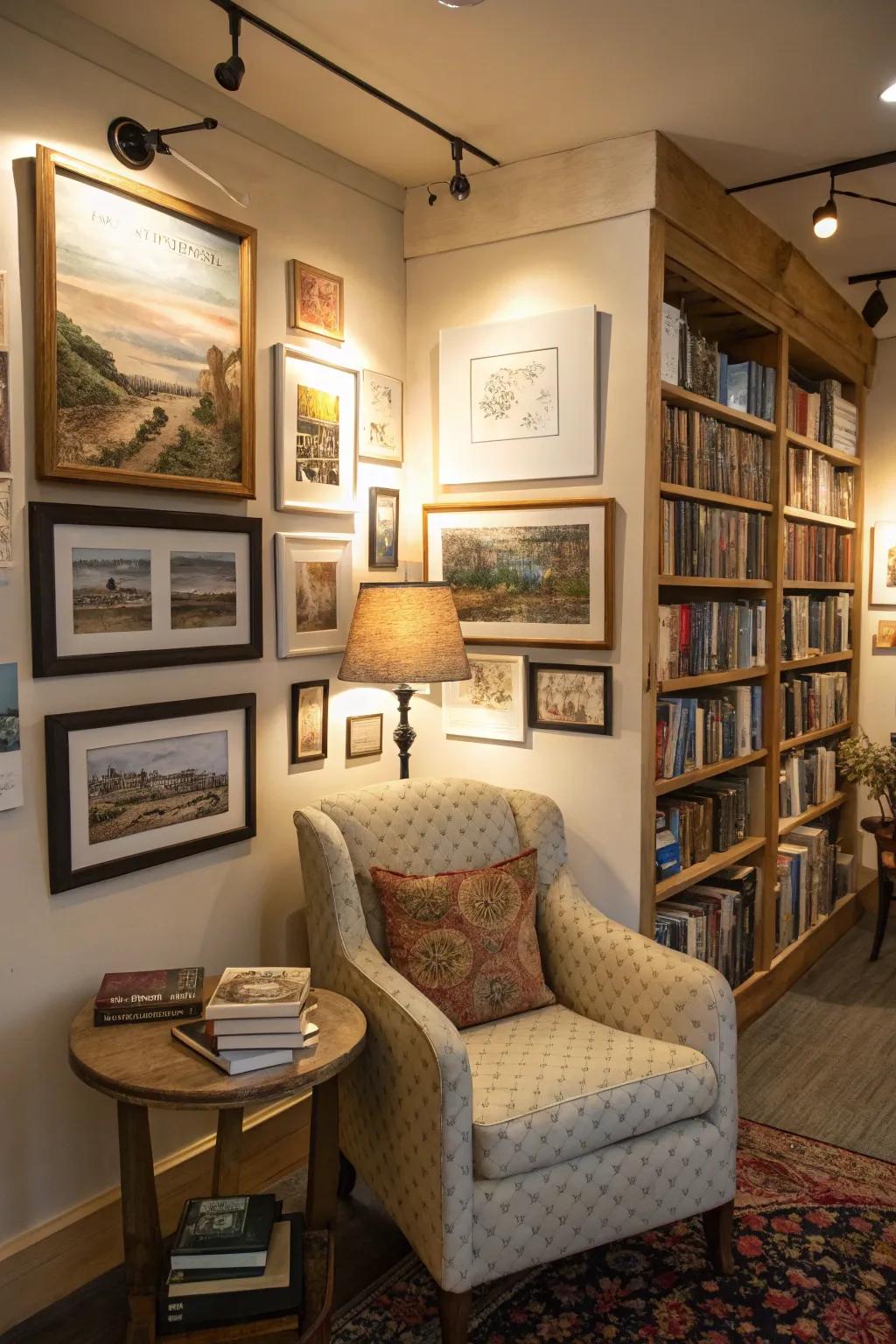 An artistic nook that sparks imagination alongside reflection.