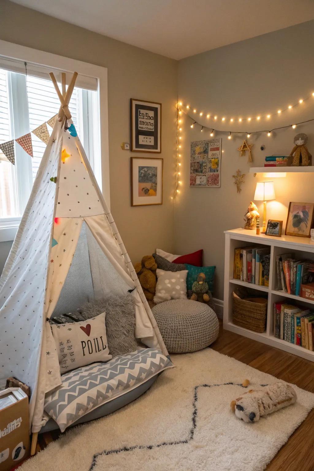 Interactive play spaces encourage imagination and relaxation.
