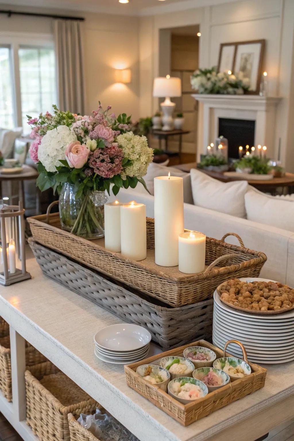 Keeping everything tidy.