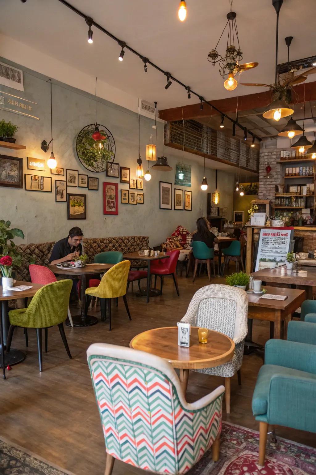 Furniture that invites relaxation.