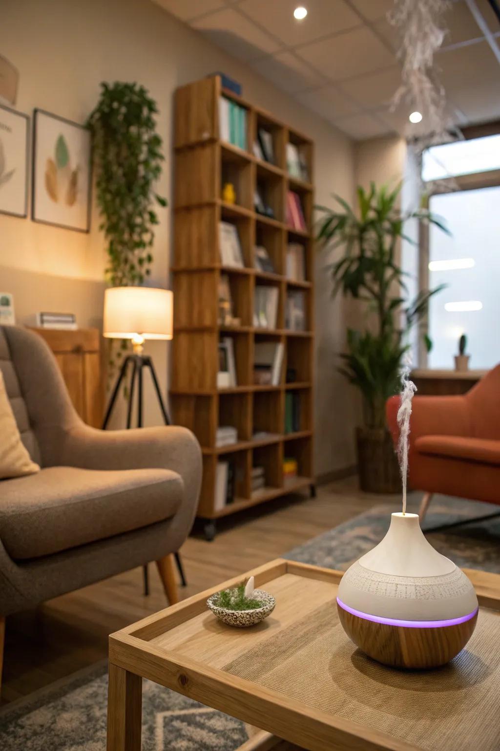 Gentle scents promote relaxation.