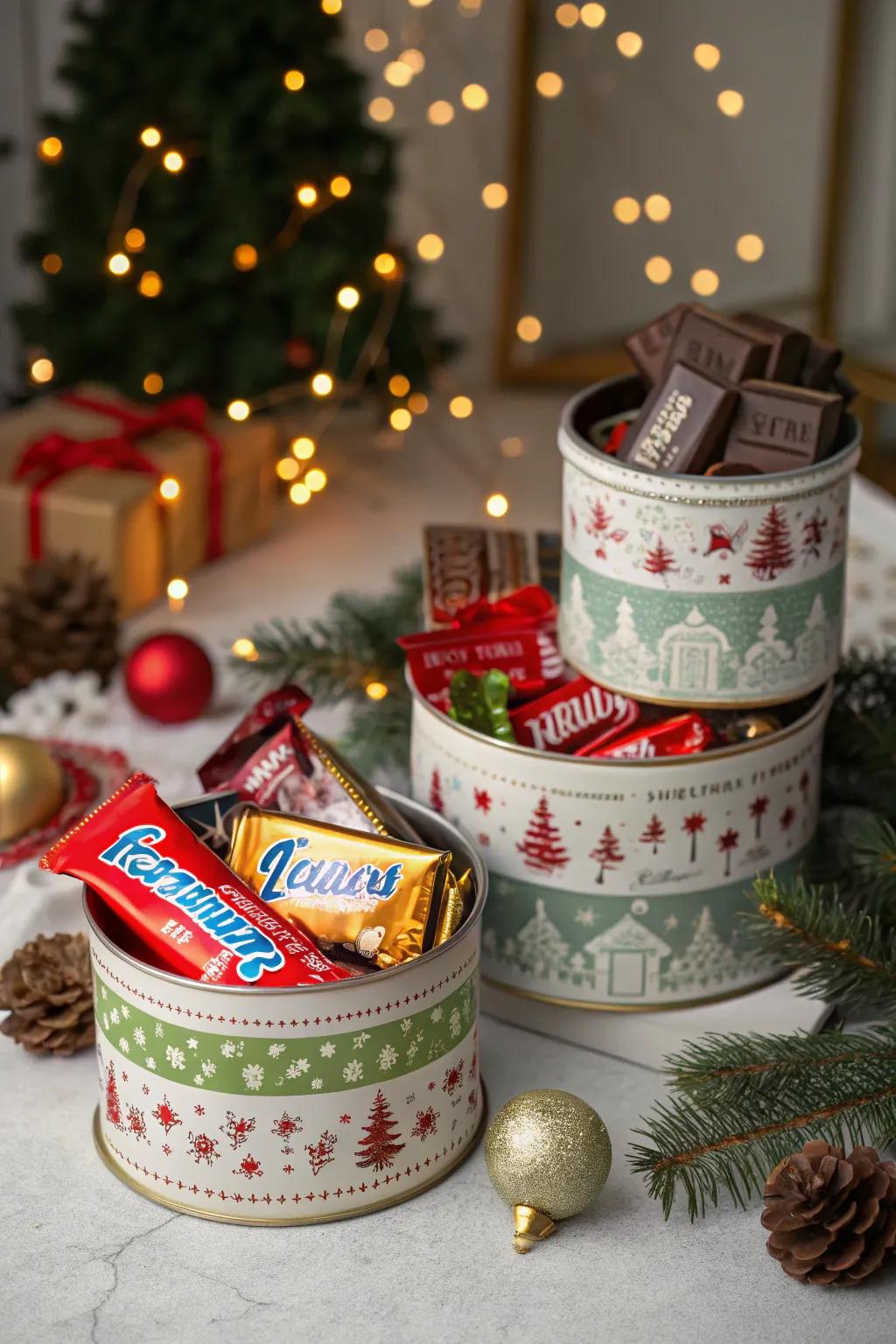 Sweet treat cans that are both charming and practical.