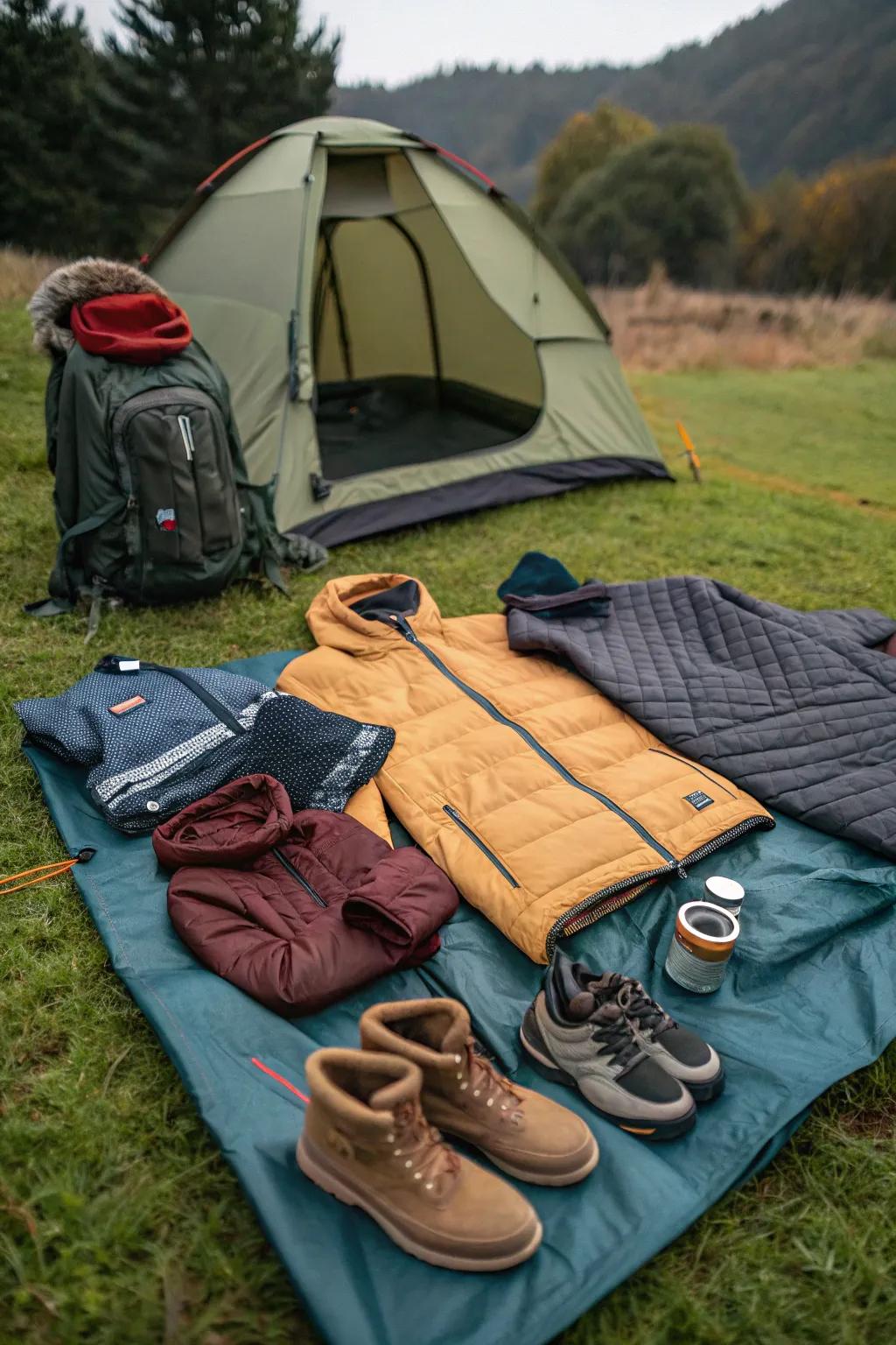Prepare for any weather with the right clothing layers.