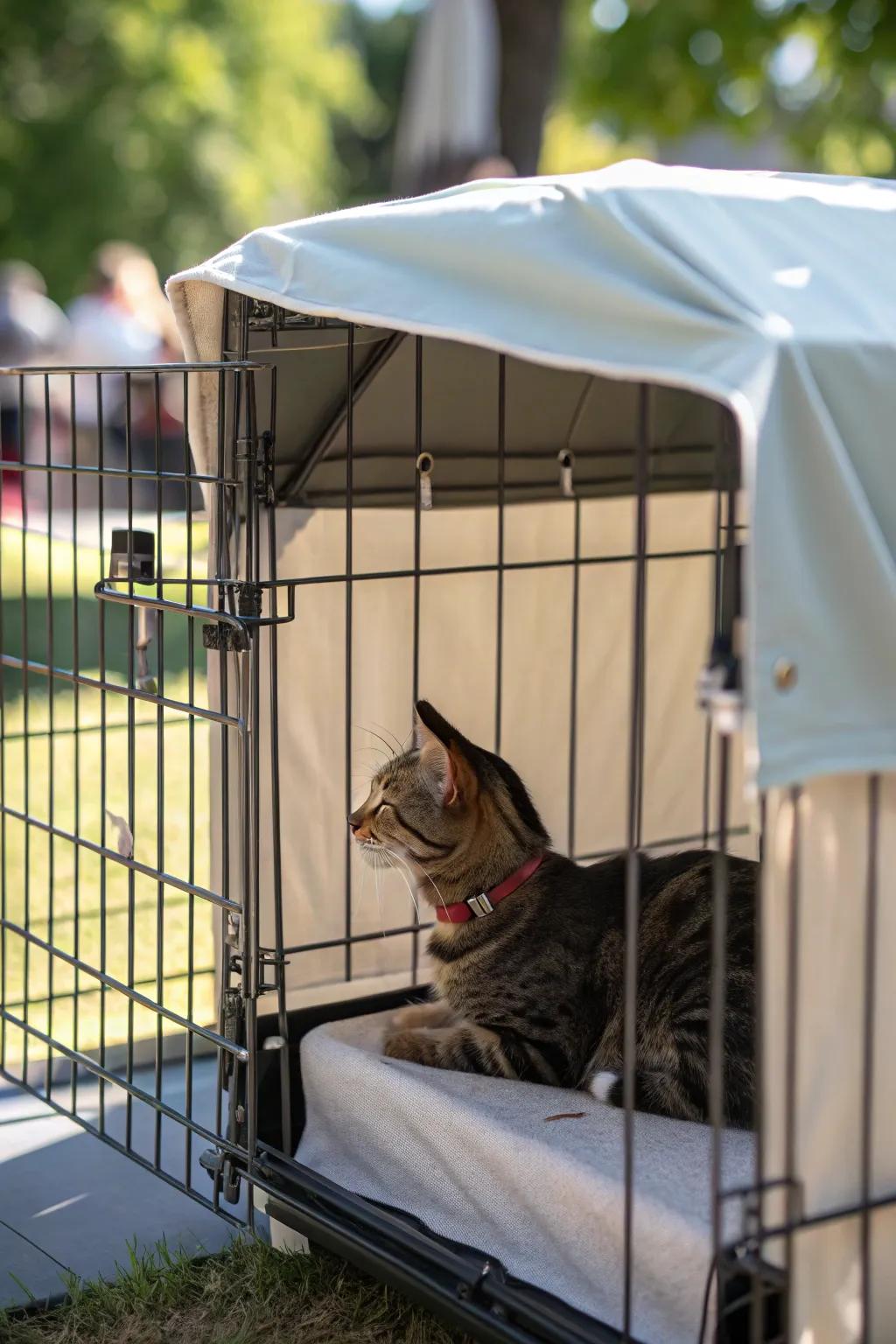 Shaded places offer comfort and protection from the sun.