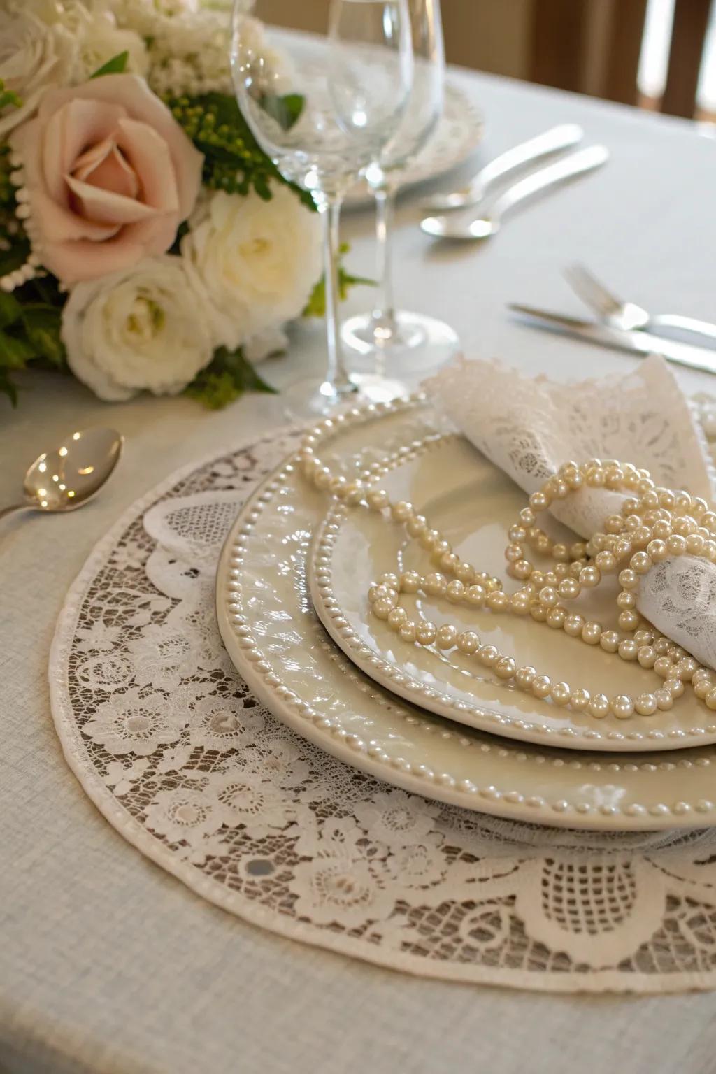 Set a loving mood with an old-time-inspired centerpiece.