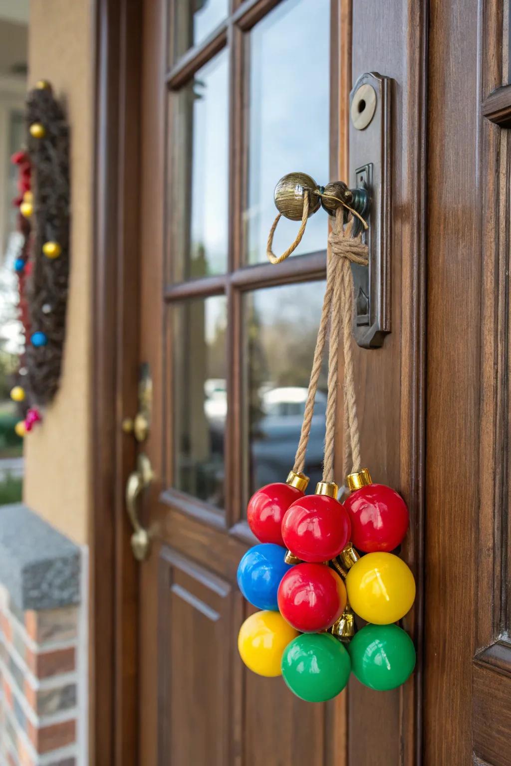 Inject shimmer with a bunch of vibrant ornaments.